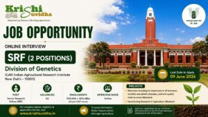 ICAR-IARI Senior Research Fellow (SRF) Recruitment 2026