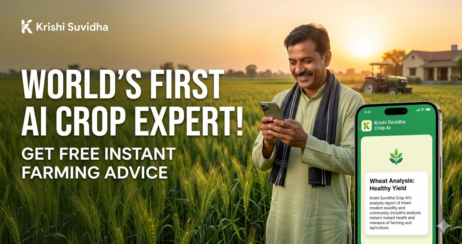 Crop AI Expert – Complete Farming Package & Practice | Krishi Suvidha