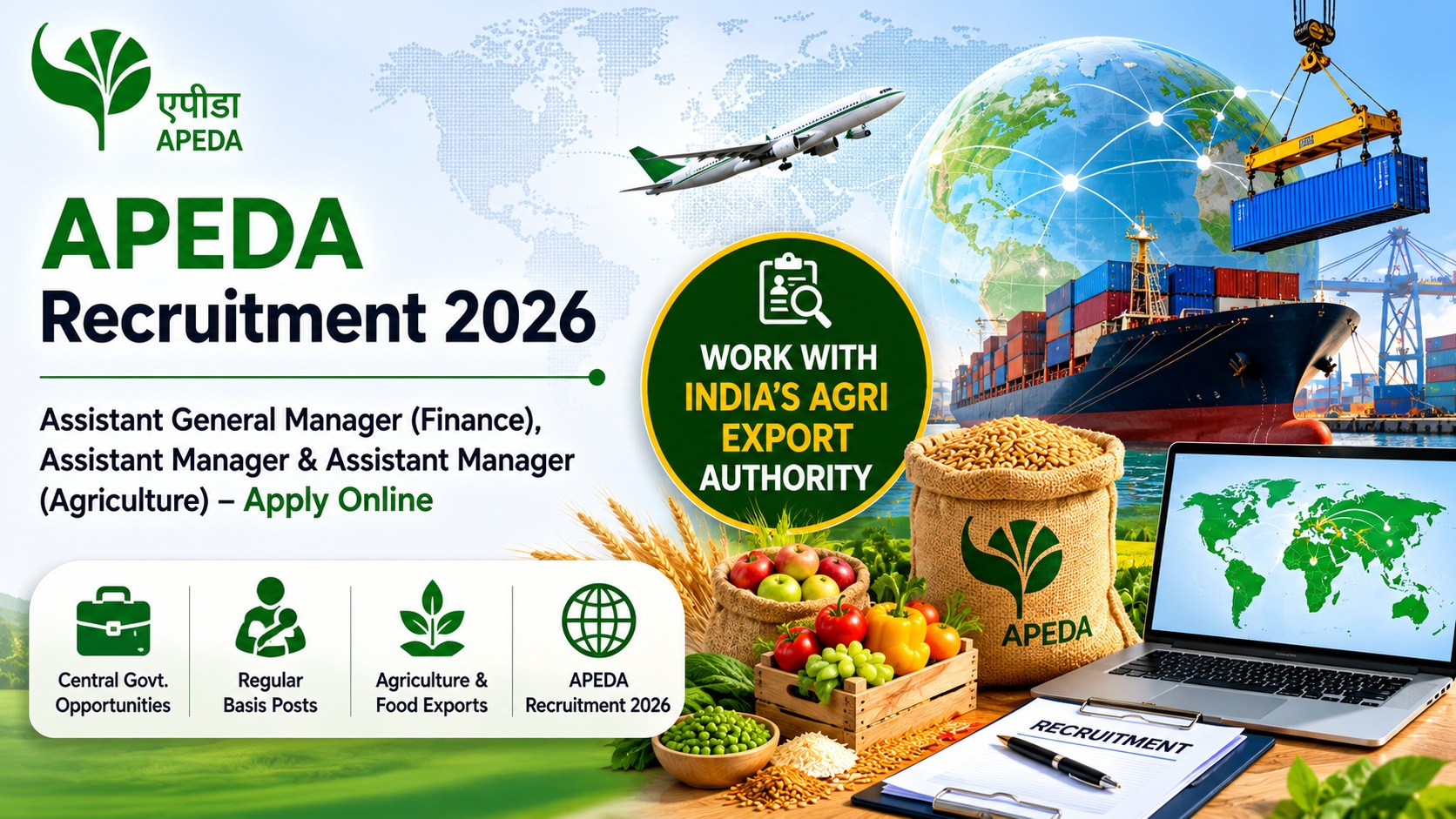 APEDA Recruitment 2026 – Assistant General Manager & Assistant Manager