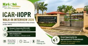 Research Associate Data Analyst ICAR IIOPR 2026