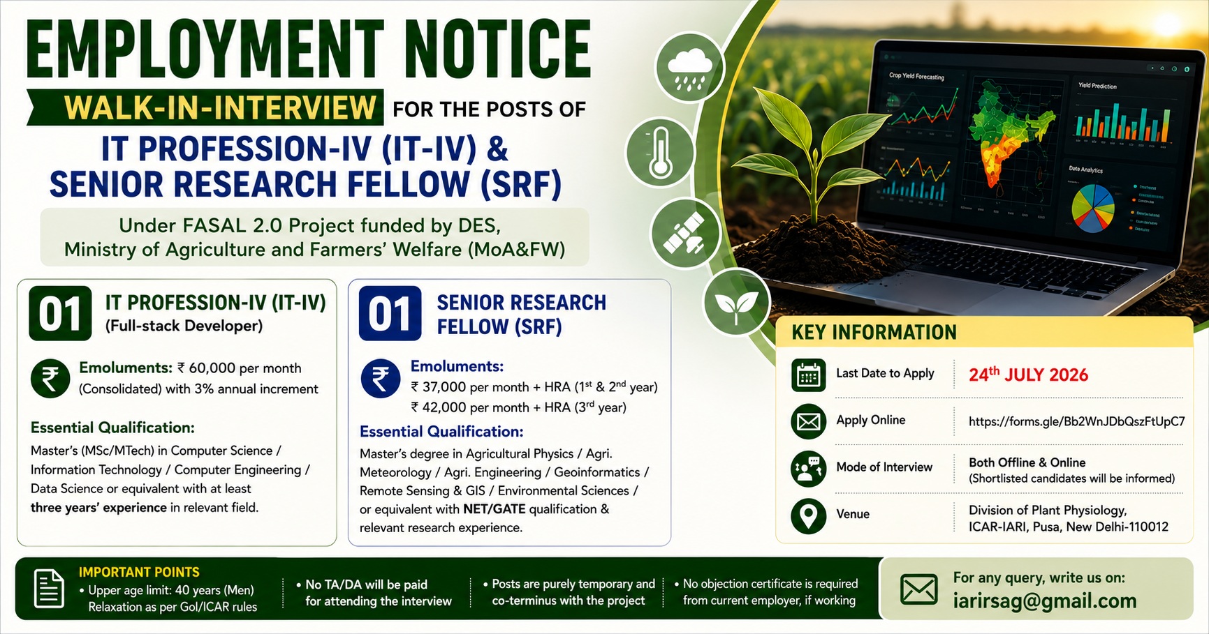 YP-II @ IARI 2026 – Plant Physiology & Genome Editing