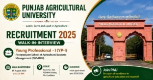 PAU Young Professional Recruitment 2026